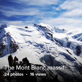 The Mont Blanc masif